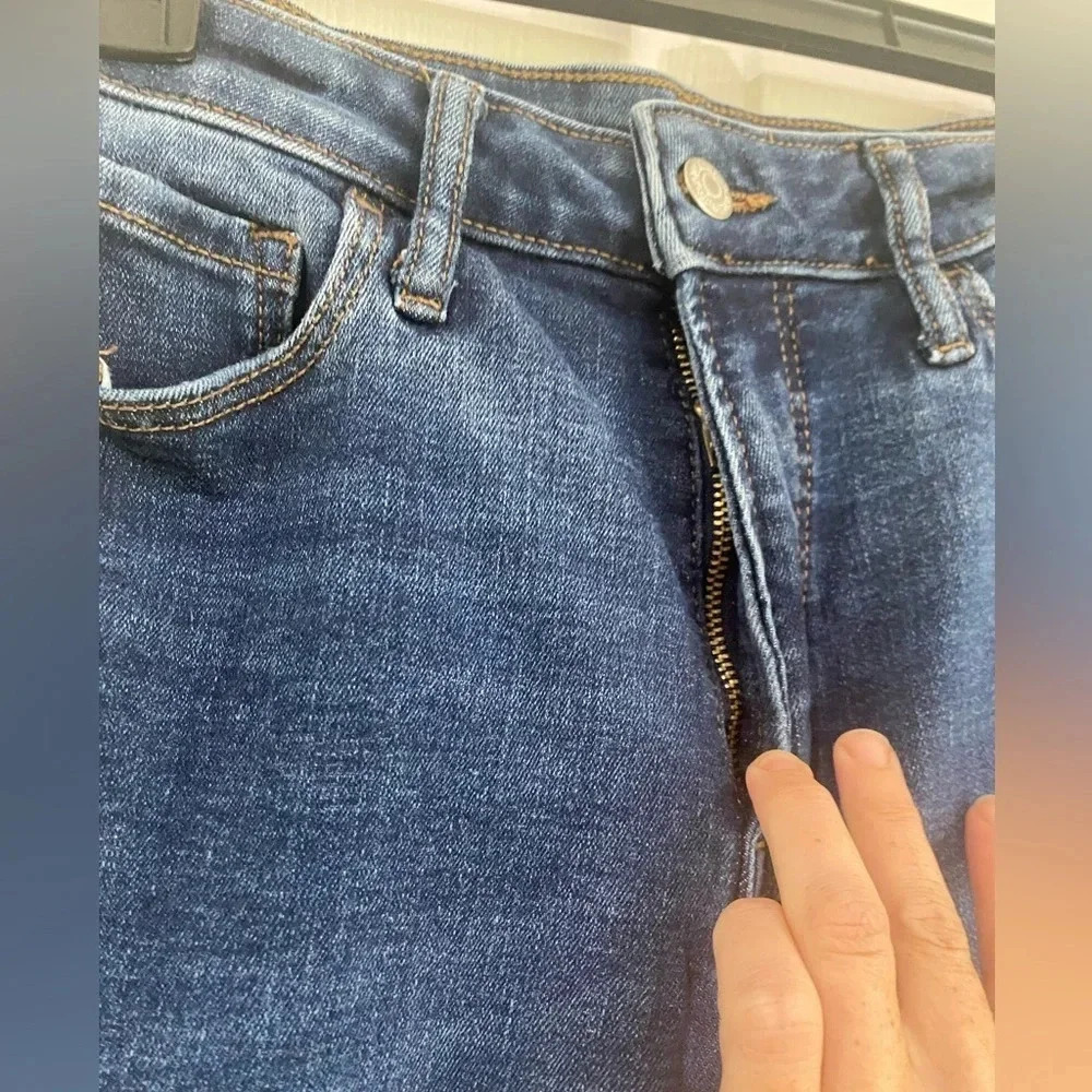 Old Navy rockstar extra high rise rockstar super skinny jeans sz 6 Distressed - Picture 6 of 12